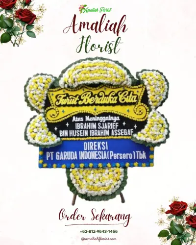 Papan Bunga Duka di Gondangdia