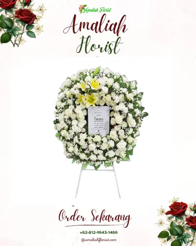 Krans Bunga Duka Cita di Gondangdia